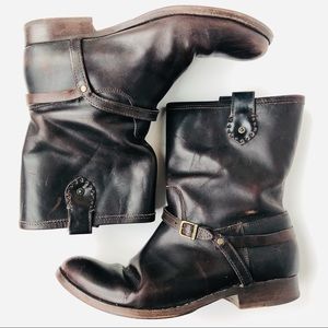 Brown Frye Boots Melissa Riding Spur Sz 10